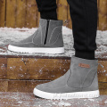 Botas de pelúcia para neve de inverno ao ar livre para homens